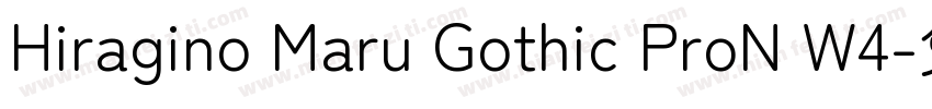 Hiragino Maru Gothic ProN W4字体转换